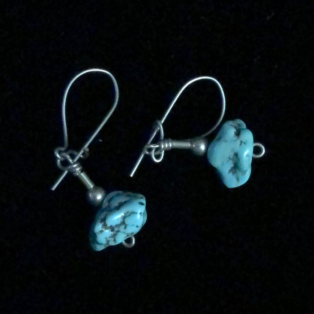 Turquoise earrings - Picture 3 of 3